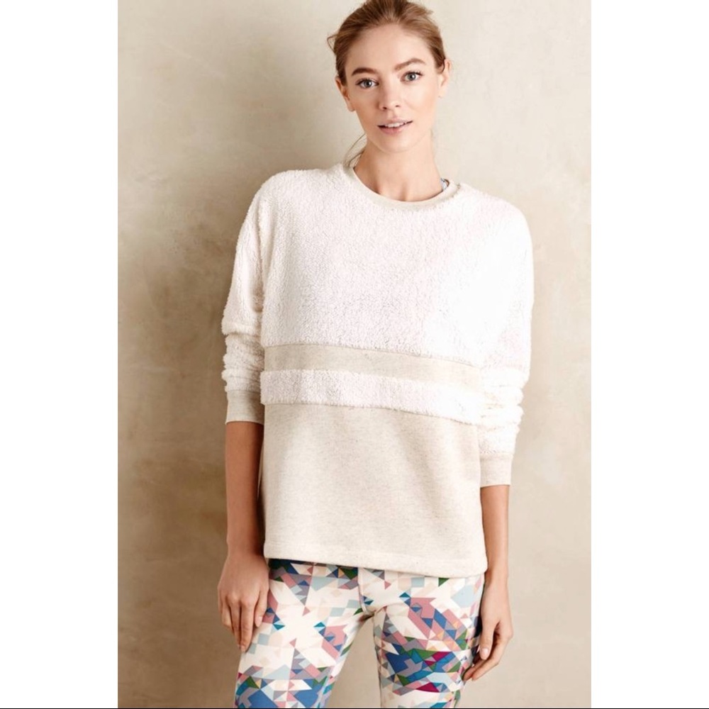 ⬇️ FEYE SHERPA PULLOVER IN CREAM
